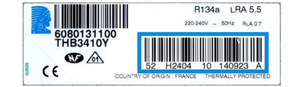 label compresseur